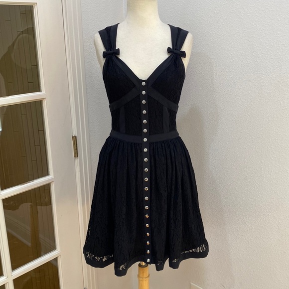 Betsey Johnson Dresses & Skirts - Vintage Y2K 🖤 Betsey Johnson Black Lace Corset Dress, Size 4, NWOT